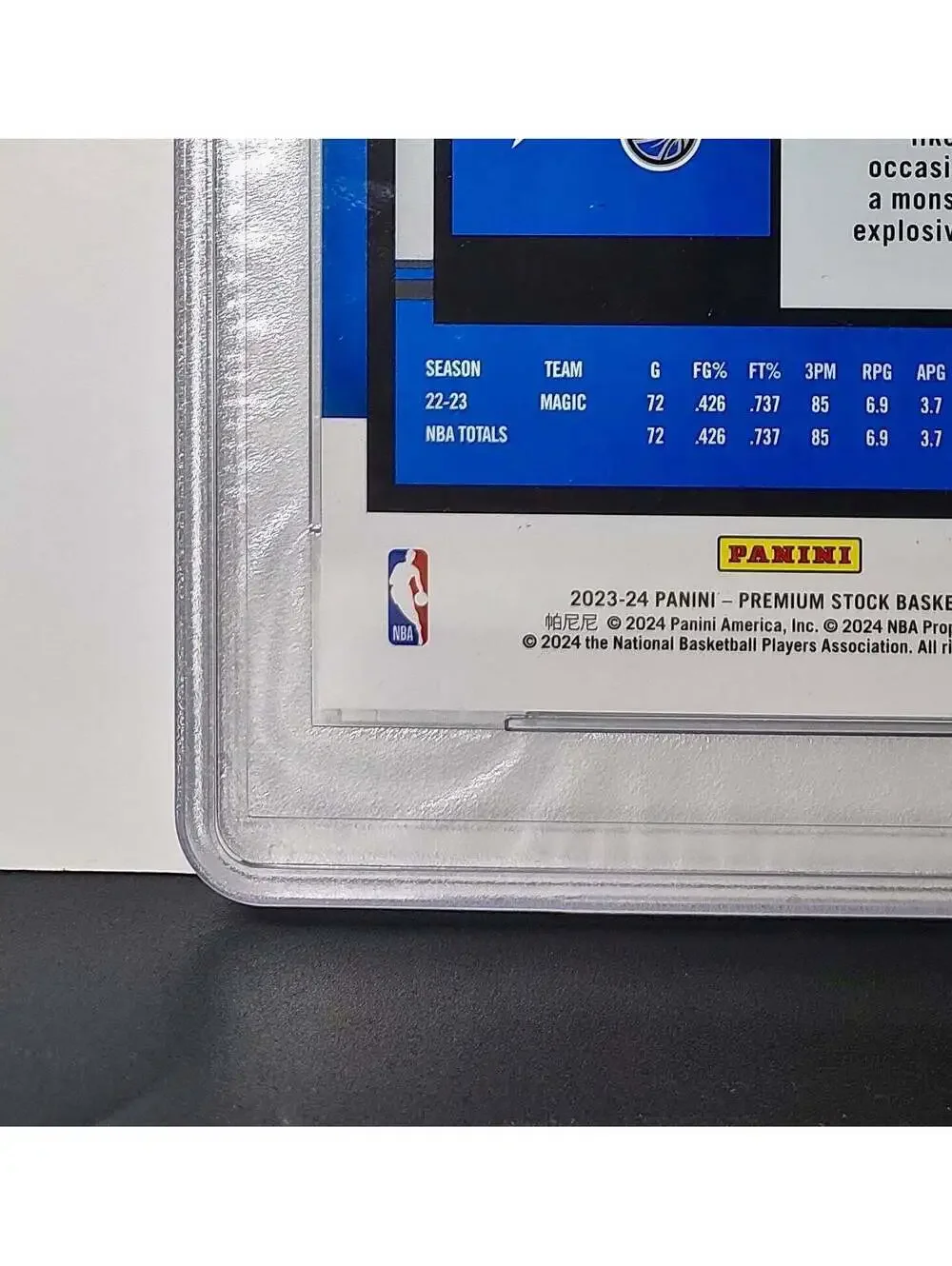 Paolo Banchero 2023 Panini Premium Stock NBA Hoops #25 Jumbo PSA 9 Mint